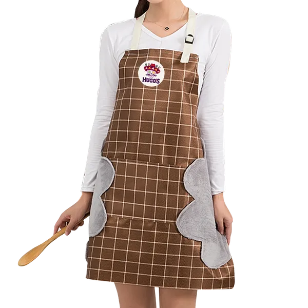Striped Plaid Hand Wiping Apron - Custom Patch Factory