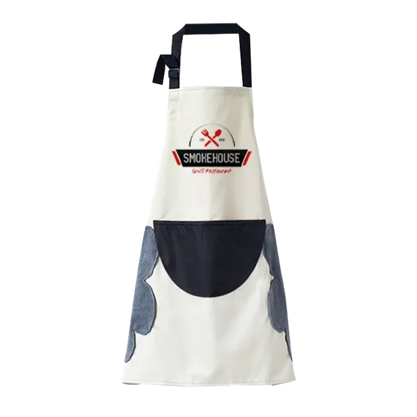 Floral Apron with Hand Wiping Pockets - Custom Patch Factory