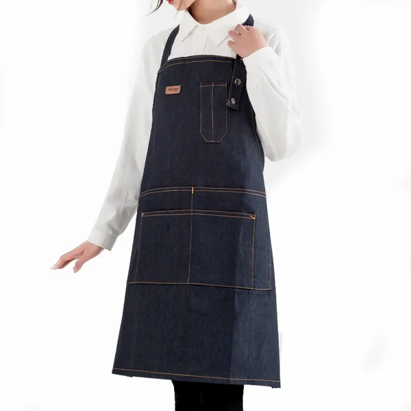 Denim Lanyard Apron - Custom Patch Factory