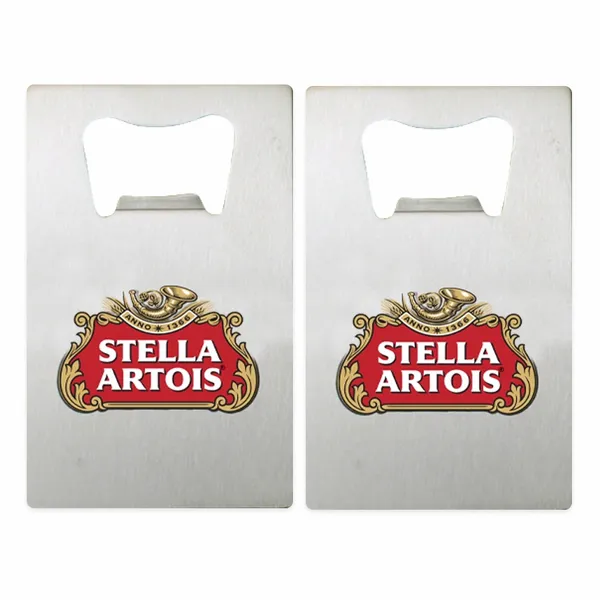 Silver Card Bottle Opener - Custom Patch Factory