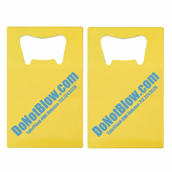 Printed Simple Card Bottle Opener - Custom Patch Factory
