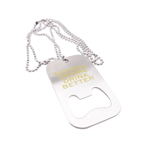 Dog Tag Bottle Opener - Custom Patch Factory
