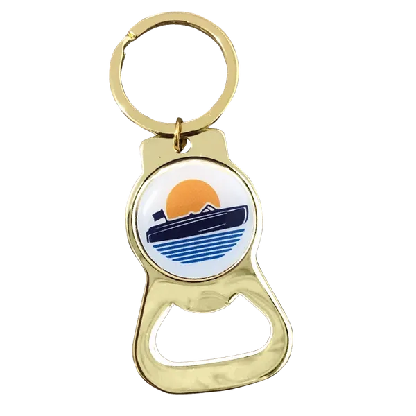 Gold Alloy Bottle Opener - Custom Patch Factory