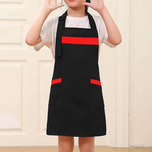 Kids Tiny Cotton Neck Strap Apron - Custom Patch Factory