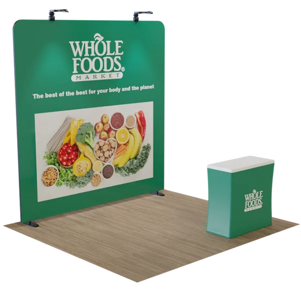 10' x 8' Straight Zip Up Display - Custom Patch Factory