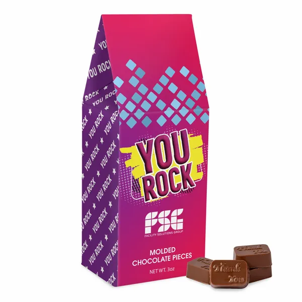 Molded Chocolate Gable Box - Custom Patch Factory