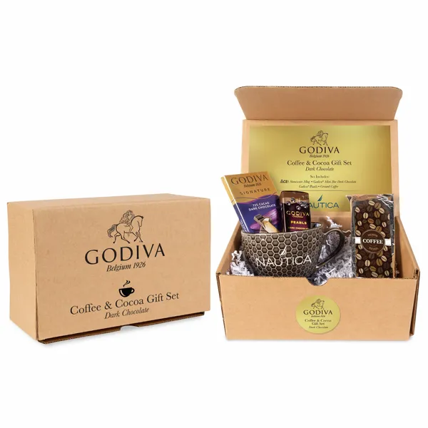 Godiva Coffee and Cocoa Gift Set - Dark Chocolate - Custom Patch Factory