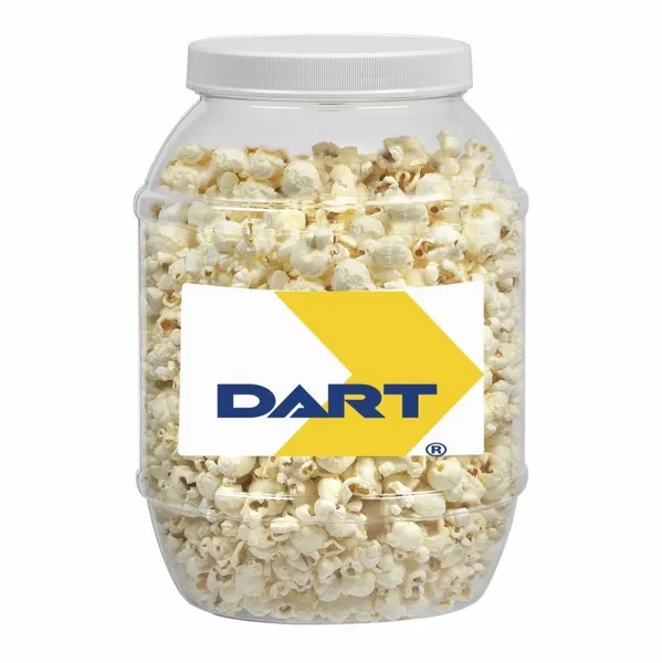 Large Plastic Jar - Butter Popcorn - Custom Patch Factory