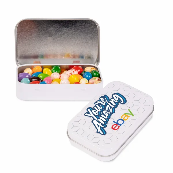 Rectangular Tin - Gourmet Jelly Beans® - Custom Patch Factory