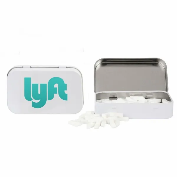 Rectangular Tin with Car Shaped Mints - Custom Patch Factory