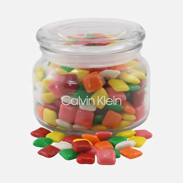 Jar with Mini Chicklets Gum - SG200 - Custom Patch Factory