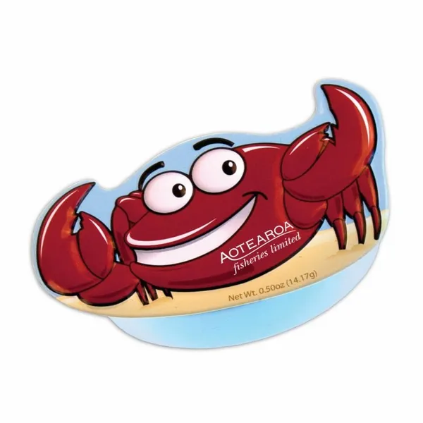 Crab Shaped Mint Tin - Custom Patch Factory