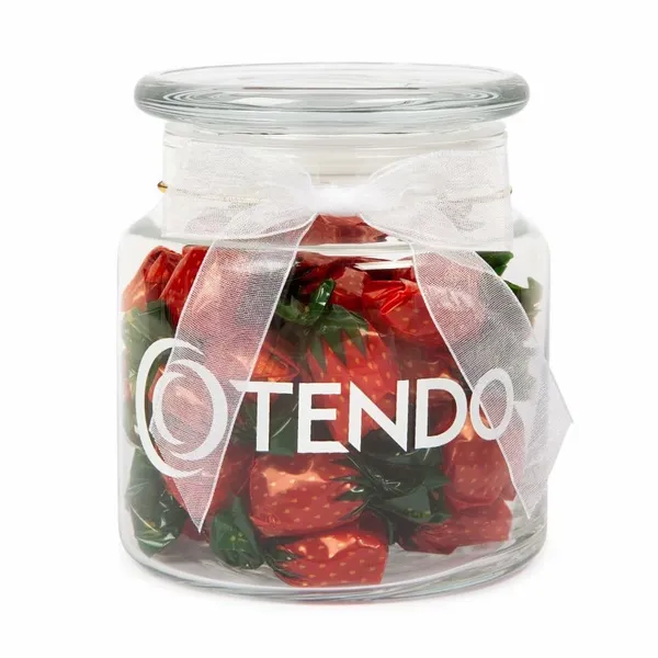 22oz. Glass Jar - Stock Wrapped Candies - Custom Patch Factory