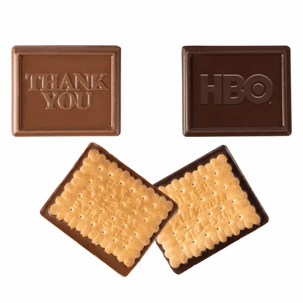 Rectangle Chocolate Cookie - Custom Patch Factory
