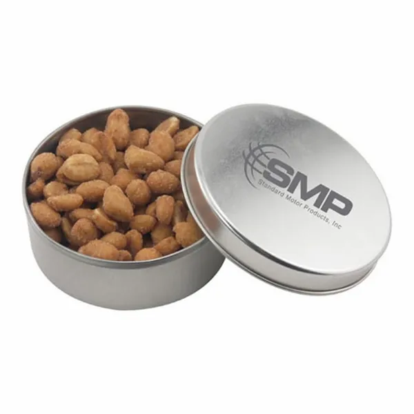 Round Tin with Honey Roasted Peanuts - SBF3000 - Custom Patch Factory