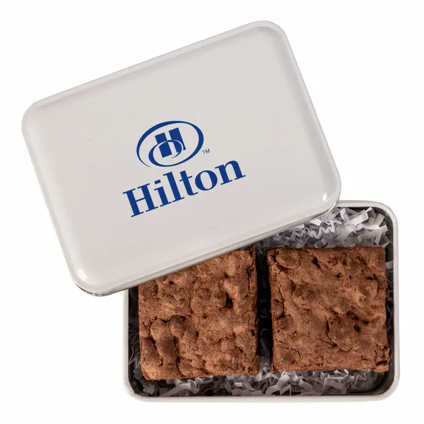 Fresh Beginnings 2 Fudge Brownies in Tin - Custom Patch Factory