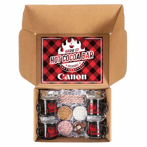Hot Cocoa Bar Kit with 4 Mugs - Custom Patch Factory
