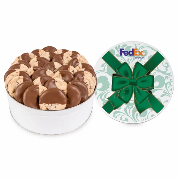 Fresh Beginnings Dipped Chocolate Chip Cookie Tin (Large) - Custom Patch Factory