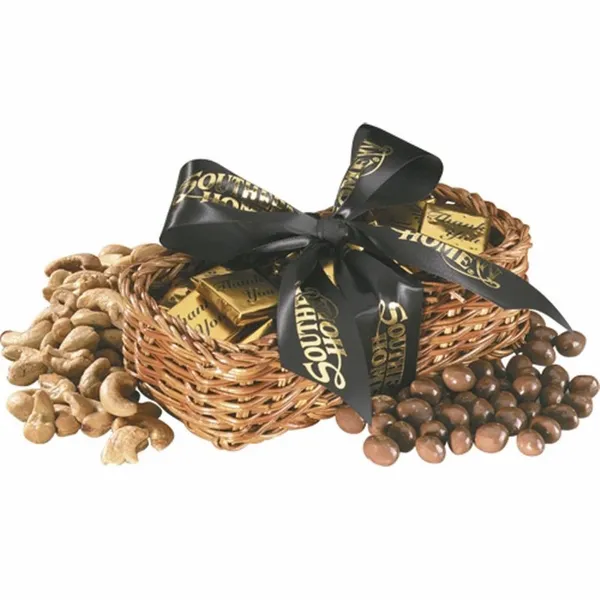 Gift Basket with Gumballs - Custom Patch Factory