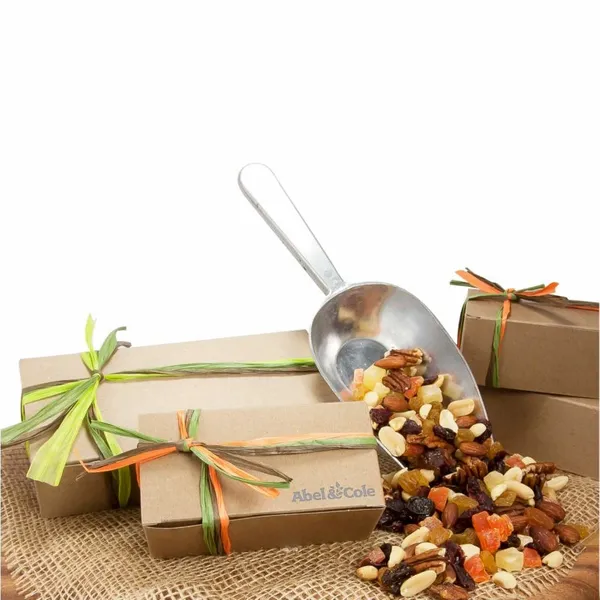Small Natural Kraft Box with Deluxe Trail Mix - Custom Patch Factory