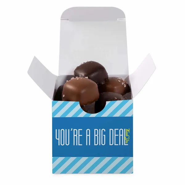 Sea Salt Caramels in Full Color Custom Box - Custom Patch Factory