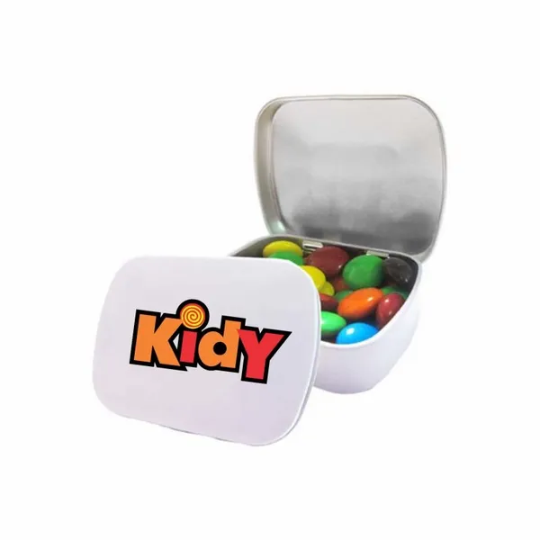 M&M'S® in Domed Tin - Custom Patch Factory