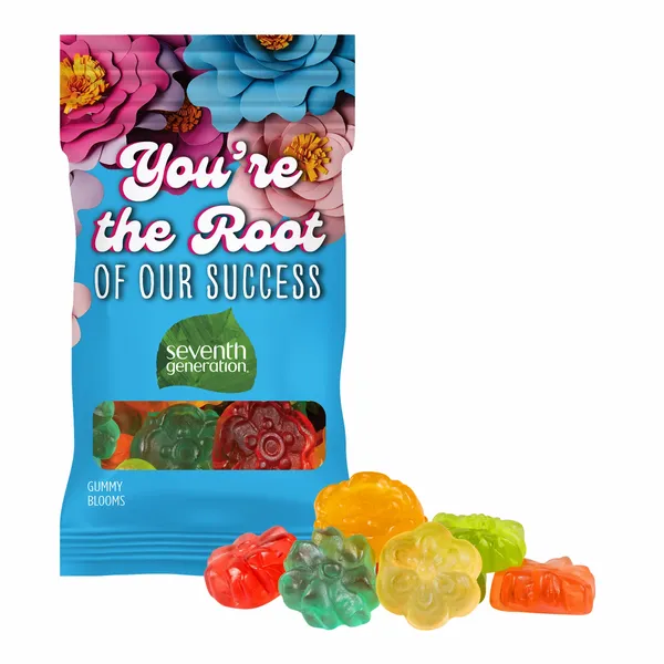 Clever Candy 1oz. Full Color DigiBag™ with Gummy Blooms - Custom Patch Factory