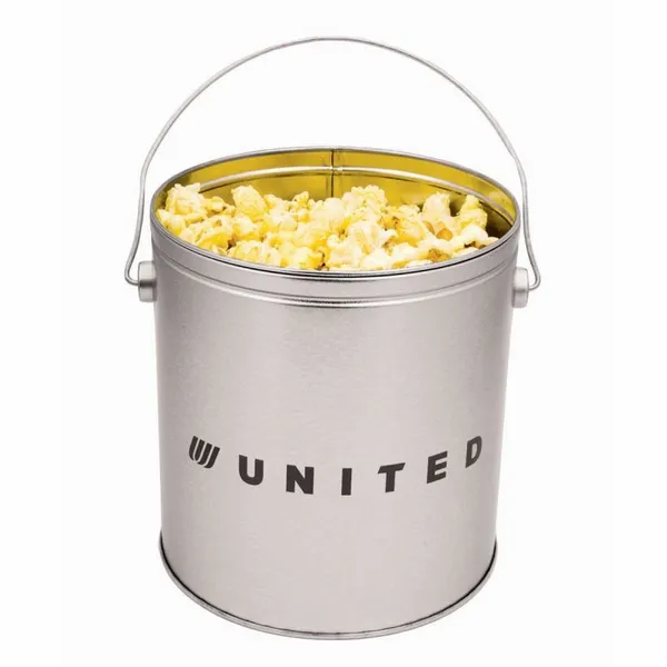 One Gallon Popcorn Tin - Butter Popcorn - Custom Patch Factory