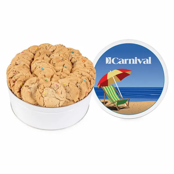 Fresh Beginnings Jewel Chip Cookie Tin (Large) - Custom Patch Factory