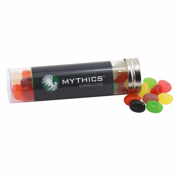 Medium 5" Candy Tube with Assorted Jelly Beans - Custom Patch Factory