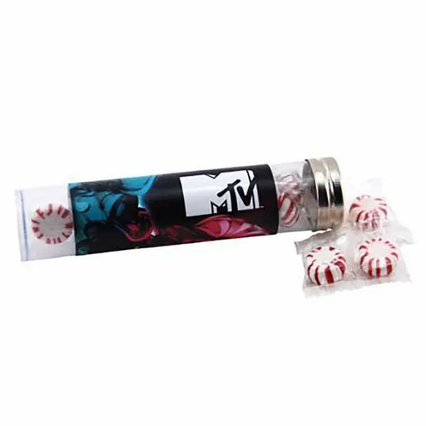 Large 6" Candy Tube with Starlight Mints - Custom Patch Factory