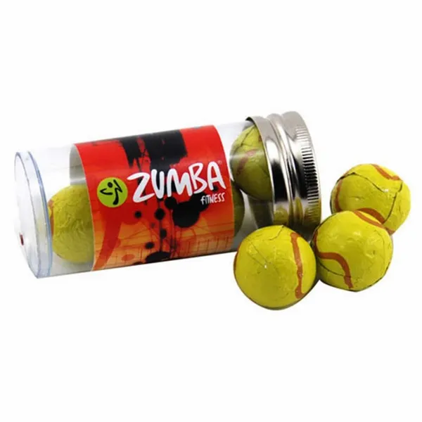 Tube with Choc Tennis Balls - TRB610 - Custom Patch Factory