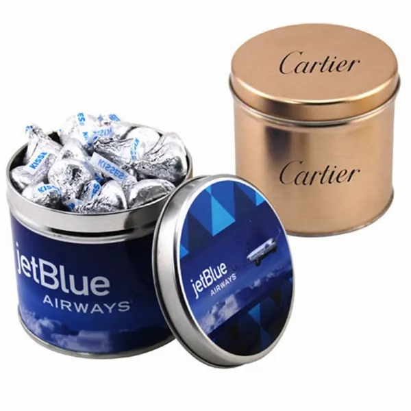 Round Tin with Hershey Kisses - Custom Patch Factory