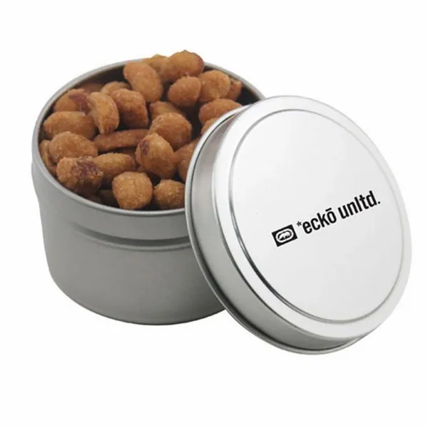 Round Tin with Honey Roasted Peanuts - SBF3100 - Custom Patch Factory
