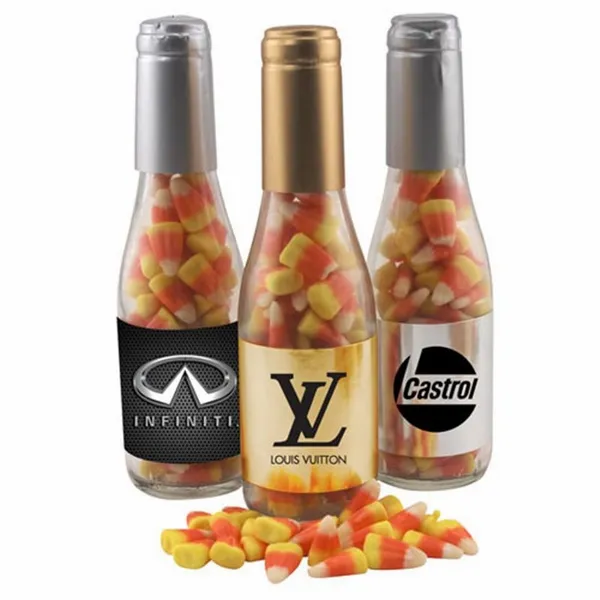 Champagne Bottle w/ Candy Corn 8" - Custom Patch Factory
