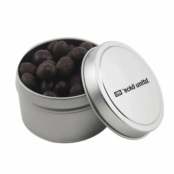 Round Tin with Choc Espresso Beans - SBF3100 - Custom Patch Factory