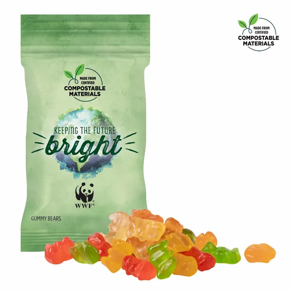 1oz ECO-Digibag, Compostable & Full Color, Gummy Bears - Custom Patch Factory