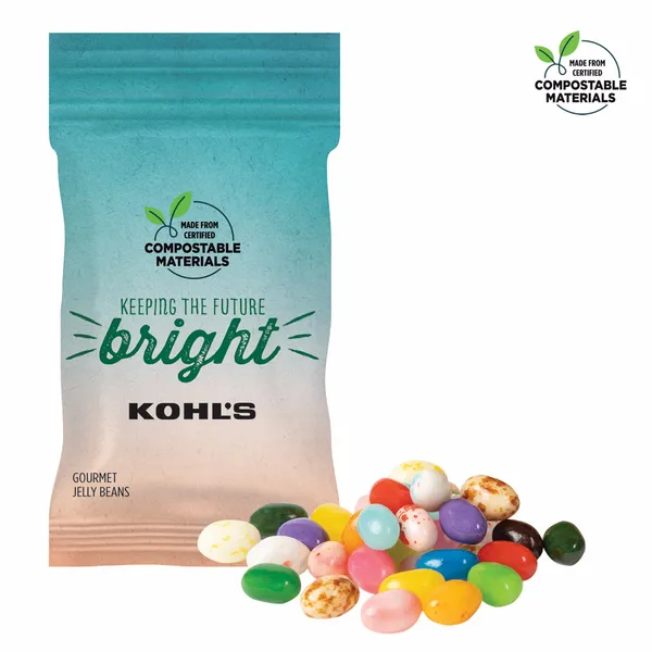 1oz ECO-Digibag, Compostable & Full Color, Gourmet Jelly Beans - Custom Patch Factory