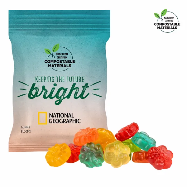 2oz. ECO-Digibag, Compostable & Full Color, Gummy Blooms - Custom Patch Factory