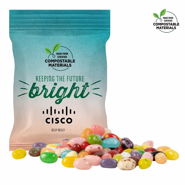 2oz. ECO-Digibag, Compostable & Full Color, Jelly Belly - Custom Patch Factory