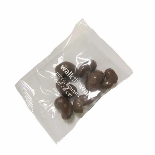 1oz. Goody Bags - Milk Chocolate Cashews - Custom Patch Factory