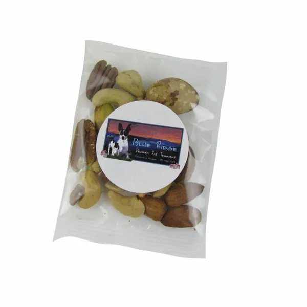 1oz. Goody Bags - Deluxe Mixed Nuts - Custom Patch Factory