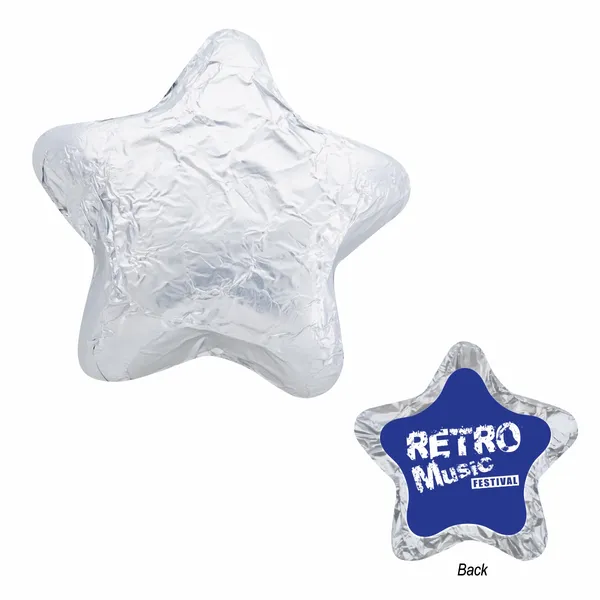 Individually Wrapped Chocolate Stars - Custom Patch Factory