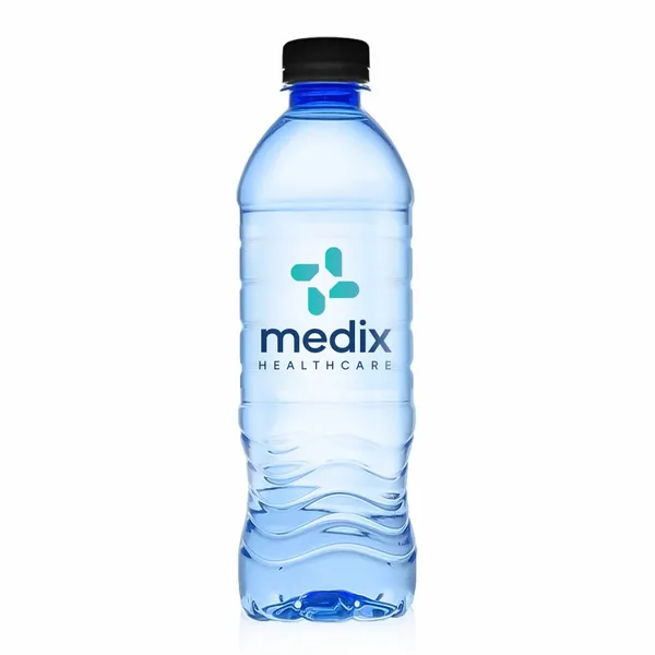 16.9 oz Blue Water Bottle - Custom Patch Factory