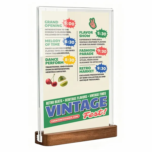 Sapele Wood Desktop Display - Custom Patch Factory