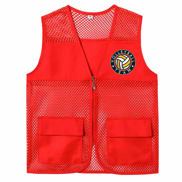 Breathable Mesh Vests with Zippers - Custom Patch Factory