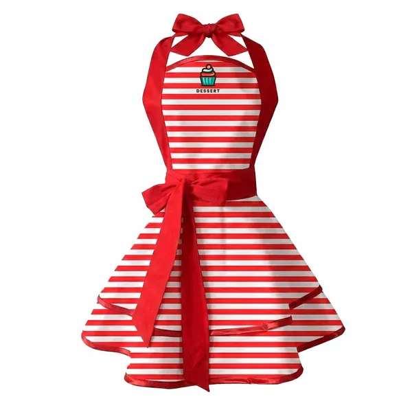 Classic Stripe Double Layer Cotton Aprons - Custom Patch Factory