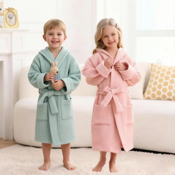Custom Kids Waffle Robes - Custom Patch Factory