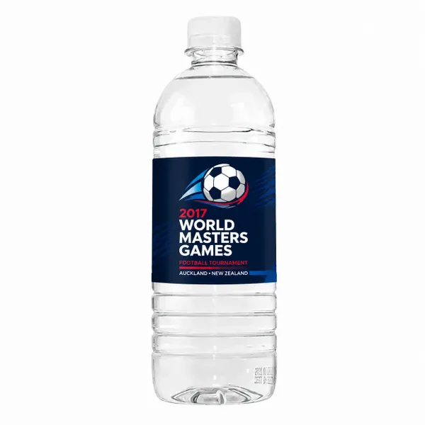 16.9 oz Plastic Ribbed Bottle - Custom Patch Factory