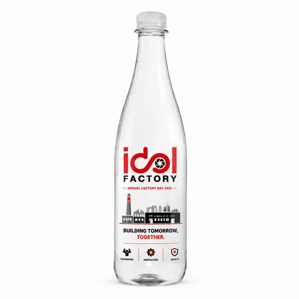 16.9 oz Champagne Style Water Bottle - Custom Patch Factory